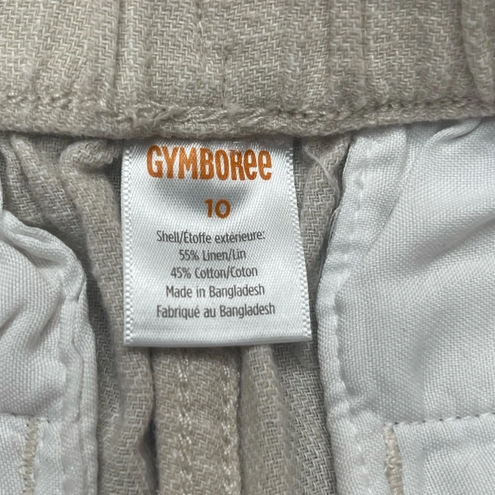 Gymboree Kids Cream Linen Blend Shorts